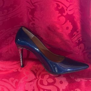 #9 blue w/ silver heel JRenee